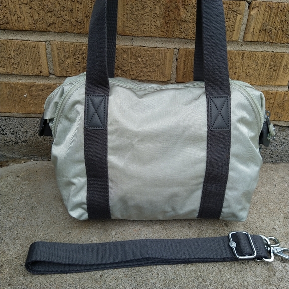 Kipling Dynamic Silver Sage Grey Art Mini Satchel Crossbody - Picture 9 of 15